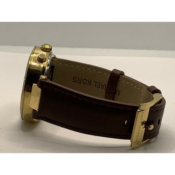 Michael Kors MK5354 Women\'s Brown Leather Analog G main image 6